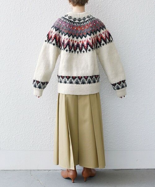 SHIPS for women / シップスウィメン ニット・セーター | 【SHIPS any別注】NEPAL HAND KNIT: タイダイ 求心柄 ニット | 詳細12