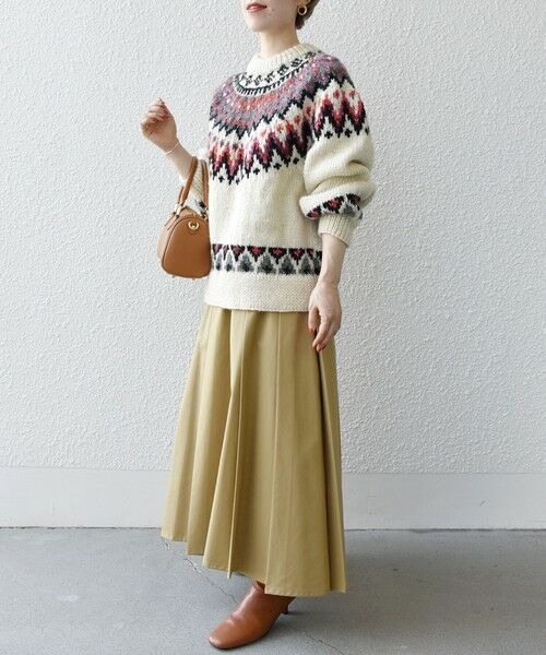 SHIPS for women / シップスウィメン ニット・セーター | 【SHIPS any別注】NEPAL HAND KNIT: タイダイ 求心柄 ニット | 詳細4