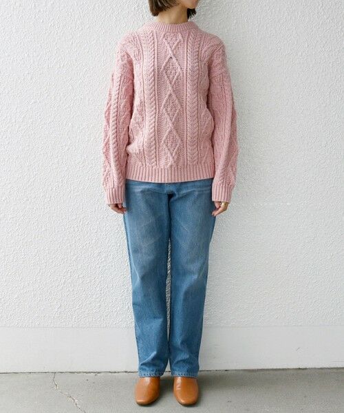 SHIPS for women / シップスウィメン ニット・セーター | 【SHIPS any別注】Oldderby Knitwear: ケーブル クルーネック ニット | 詳細9