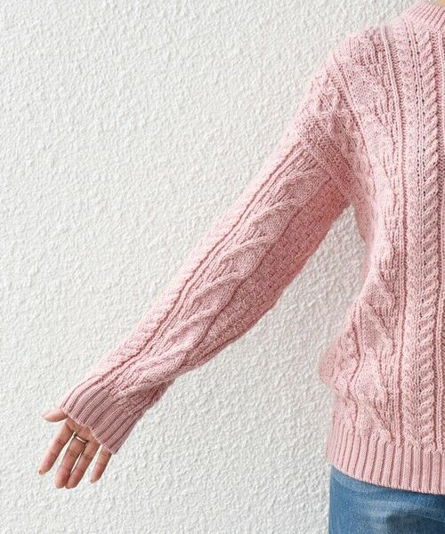 SHIPS for women / シップスウィメン ニット・セーター | 【SHIPS any別注】Oldderby Knitwear: ケーブル クルーネック ニット | 詳細11