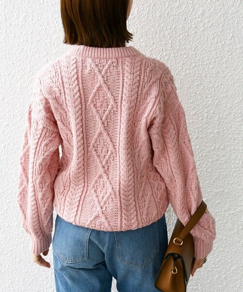 SHIPS for women / シップスウィメン ニット・セーター | 【SHIPS any別注】Oldderby Knitwear: ケーブル クルーネック ニット | 詳細3