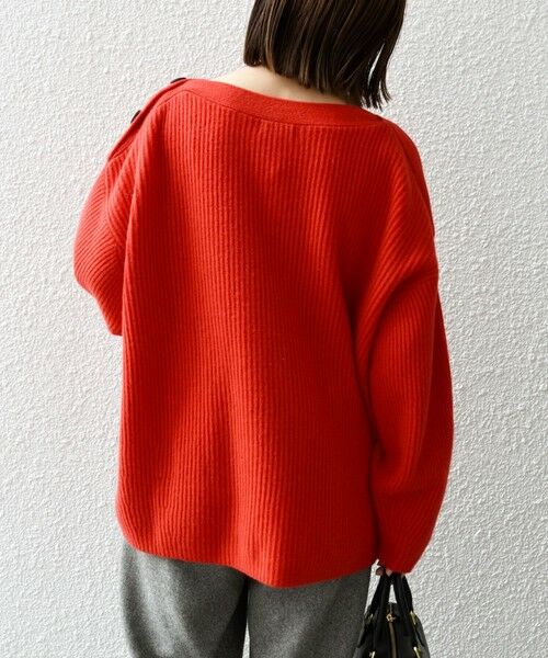 SHIPS / シップス ニット・セーター | SHIPS any: AQUA カシミヤ ミックス ボートネック ニット プルオーバー | 詳細9