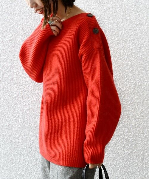 SHIPS / シップス ニット・セーター | SHIPS any: AQUA カシミヤ ミックス ボートネック ニット プルオーバー | 詳細10