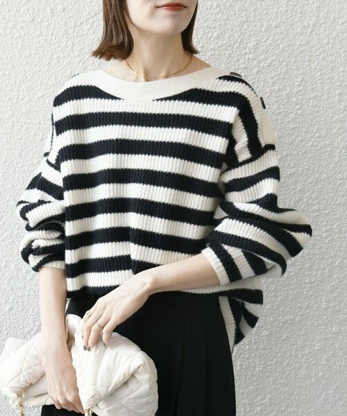 SHIPS / シップス ニット・セーター | SHIPS any: AQUA カシミヤ ミックス ボートネック ニット プルオーバー | 詳細16