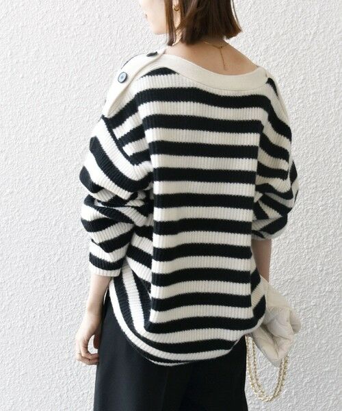 SHIPS / シップス ニット・セーター | SHIPS any: AQUA カシミヤ ミックス ボートネック ニット プルオーバー | 詳細17