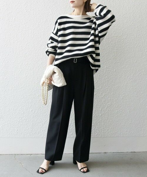 SHIPS / シップス ニット・セーター | SHIPS any: AQUA カシミヤ ミックス ボートネック ニット プルオーバー | 詳細20