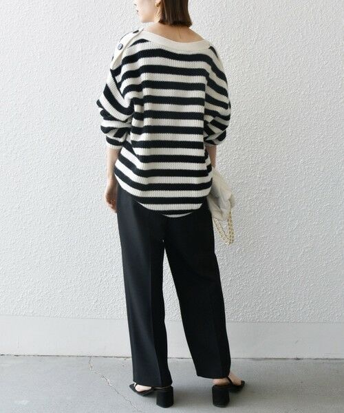 SHIPS / シップス ニット・セーター | SHIPS any: AQUA カシミヤ ミックス ボートネック ニット プルオーバー | 詳細21