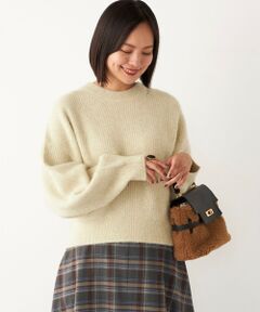 SHIPS / シップス ニット・セーター | SHIPS Colors:ラメ フォックス 畔 クロップド ニット◇