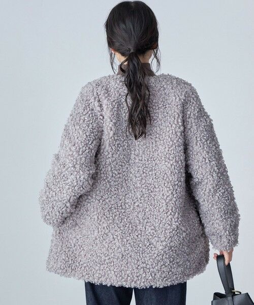 SHIPS / シップス その他アウター | SHIPS Primary Navy Label:カルガン ノーカラー ブルゾン | 詳細4