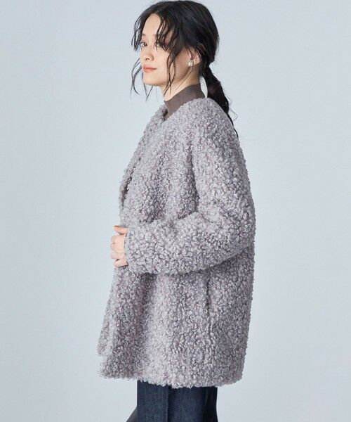 SHIPS / シップス その他アウター | SHIPS Primary Navy Label:カルガン ノーカラー ブルゾン | 詳細5