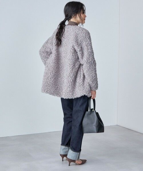 SHIPS / シップス その他アウター | SHIPS Primary Navy Label:カルガン ノーカラー ブルゾン | 詳細9