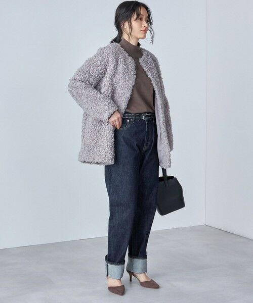 SHIPS / シップス その他アウター | SHIPS Primary Navy Label:カルガン ノーカラー ブルゾン | 詳細12