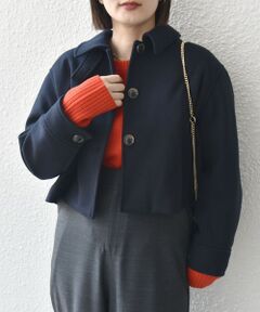 SHIPS / シップス その他アウター | * 〈手洗い可能〉ウール ライク ジャージー メルトン ショート ジャケット ◇