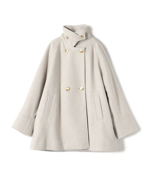 SHIPS / シップス ピーコート | 【WEB限定】〈手洗い可能〉ウール ライク ジャージー メルトン 2WAY Pコート | 詳細9