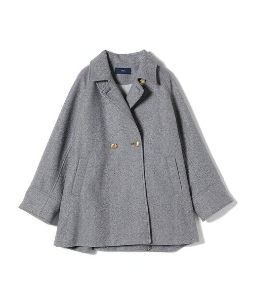 SHIPS / シップス ピーコート | 【WEB限定】〈手洗い可能〉ウール ライク ジャージー メルトン 2WAY Pコート | 詳細29
