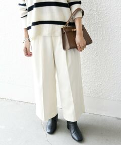 SHIPS / シップス ショート・ハーフ・半端丈パンツ | SHIPS any:〈洗濯機可能〉裏起毛 クロップド セミワイド パンツ