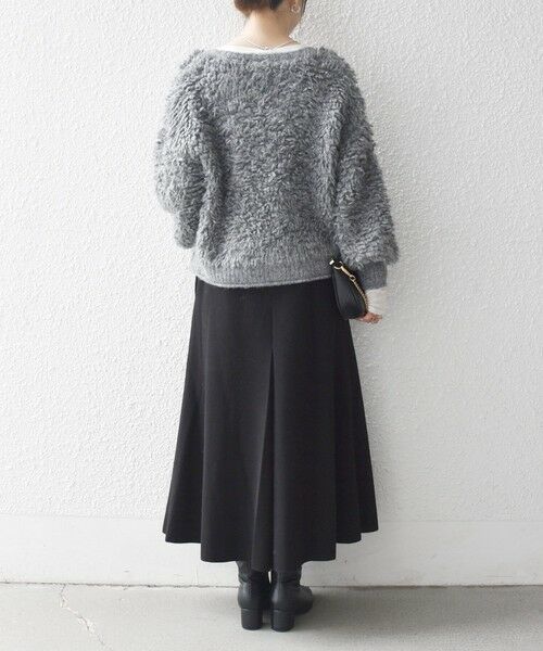 SHIPS / シップス ミニ・ひざ丈スカート | 《一部追加予約》SHIPS any: エア ニードル タック ミディ スカート | 詳細17