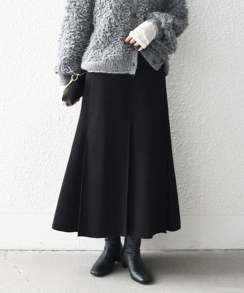 SHIPS / シップス ミニ・ひざ丈スカート | 《一部追加予約》SHIPS any: エア ニードル タック ミディ スカート | 詳細18