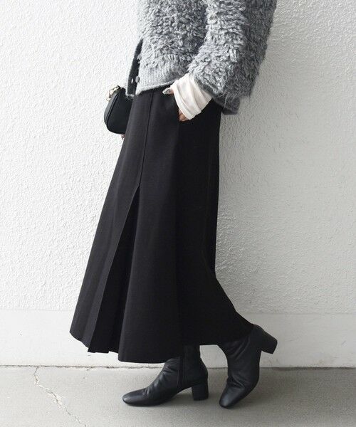 SHIPS / シップス ミニ・ひざ丈スカート | 《一部追加予約》SHIPS any: エア ニードル タック ミディ スカート | 詳細22