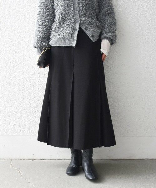 SHIPS / シップス ミニ・ひざ丈スカート | 《一部追加予約》SHIPS any: エア ニードル タック ミディ スカート | 詳細23