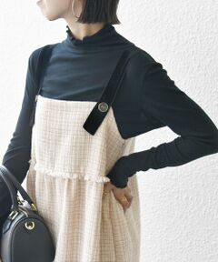 SHIPS / シップス ミニ丈・ひざ丈ワンピース | SHIPS any: ツイード ジャンパースカート