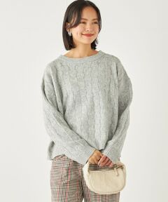 SHIPS / シップス ニット・セーター | SHIPS Colors:〈手洗い可能〉スパンコール ラメ 柄編み ニット◇