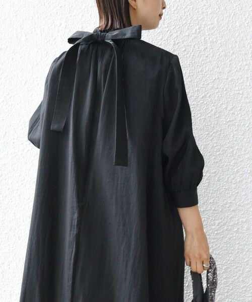 SHIPS / シップス ロング・マキシ丈ワンピース | 【SHIPS別注】kaene:2WAY ボウタイ ロング ワンピース(セレモニー対応可) | 詳細7