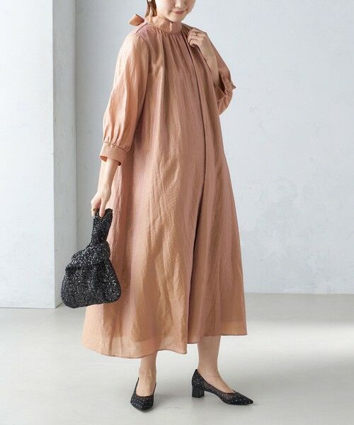 SHIPS for women / シップスウィメン ロング・マキシ丈ワンピース | 〈結婚式・パーティ〉【SHIPS別注】kaene:2WAY ボウタイ ロング ワンピース | 詳細22