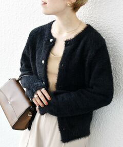 SHIPS / シップス カーディガン・ボレロ | SHIPS any:〈手洗い可能〉フェザーヤーン ビジューボタン カーディガン