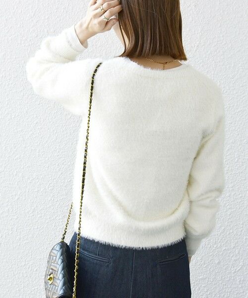 SHIPS / シップス カーディガン・ボレロ | SHIPS any:〈手洗い可能〉フェザーヤーン ビジューボタン カーディガン | 詳細5