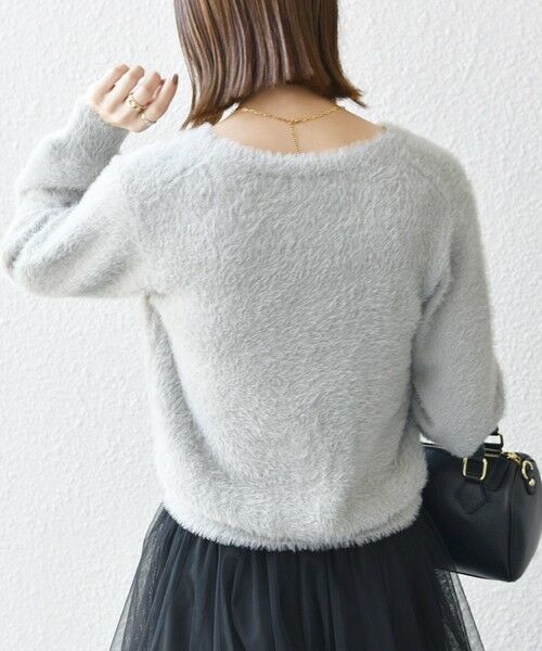 SHIPS / シップス カーディガン・ボレロ | SHIPS any:〈手洗い可能〉フェザーヤーン ビジューボタン カーディガン | 詳細14