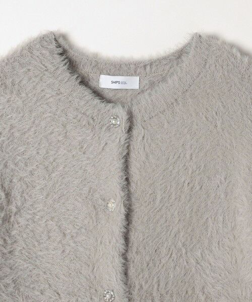 SHIPS / シップス カーディガン・ボレロ | SHIPS any:〈手洗い可能〉フェザーヤーン ビジューボタン カーディガン | 詳細18