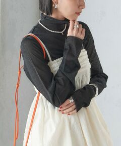 SHIPS / シップス Tシャツ | 〈手洗い可能〉ラメ ハイネック タートル プルオーバー ◇