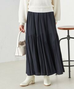 SHIPS / シップス ロング・マキシ丈スカート | 〈手洗い可能〉割繊 バイアス 切替 フレア スカート 24SS ◇