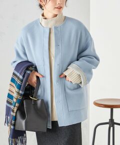 SHIPS / シップス その他アウター | 配色 リバーシブル ノーカラー コート ◇