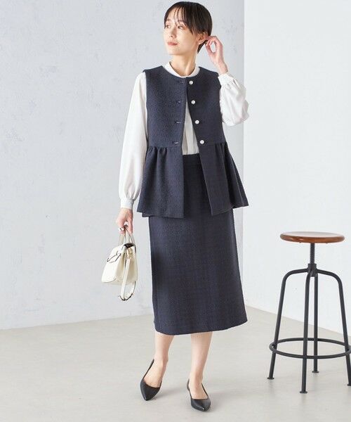 SHIPS for women / シップスウィメン ベスト | 〈セレモニー対応可〉スラブ ツイード ジレ（セットアップ対応）24SS ◇ | 詳細27