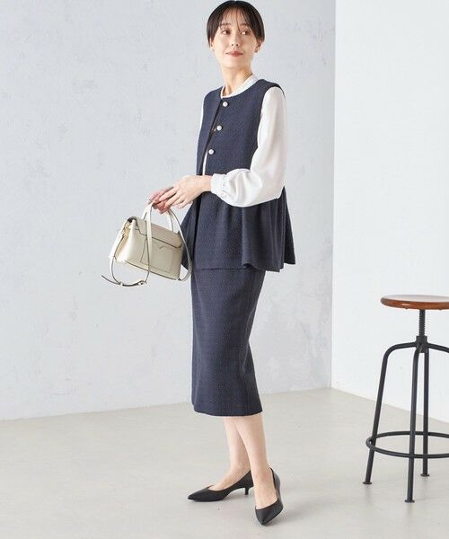 SHIPS for women / シップスウィメン ベスト | 〈セレモニー対応可〉スラブ ツイード ジレ（セットアップ対応）24SS ◇ | 詳細28