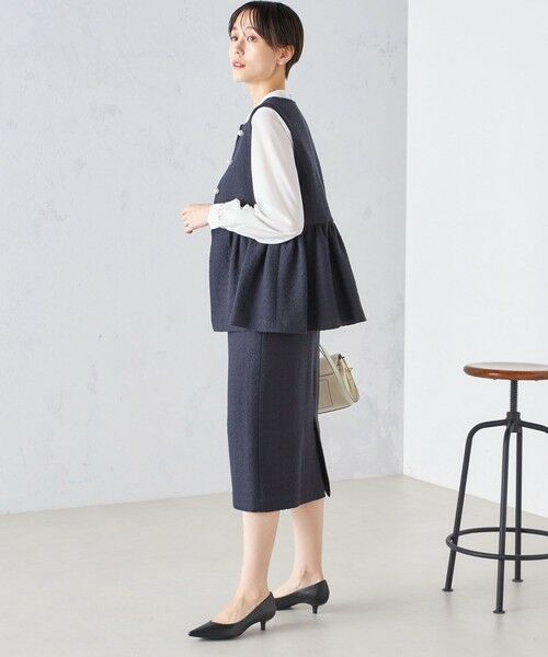 SHIPS for women / シップスウィメン ベスト | 〈セレモニー対応可〉スラブ ツイード ジレ（セットアップ対応）24SS ◇ | 詳細30