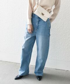 《一部追加予約》SHIPS any: コクーンペインター デニムパンツ［SHIPS any DENIM］