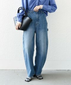 《一部追加予約》SHIPS any: コクーンペインター デニムパンツ［SHIPS any DENIM］