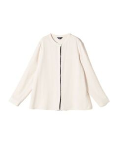 SHIPS / シップス シャツ・ブラウス（半袖以外） | SHIPS Colors:〈手洗い可能〉配色 ノーカラー シャツ