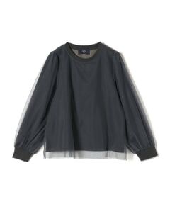 SHIPS / シップス カットソー（半袖以外） | SHIPS Colors:〈洗濯機可能〉チュール レイヤード トップス 2