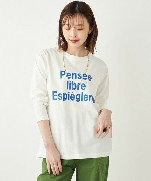 SHIPS for women / シップスウィメン Tシャツ | SHIPS Colors:プリント ロゴ Tシャツ | 詳細21