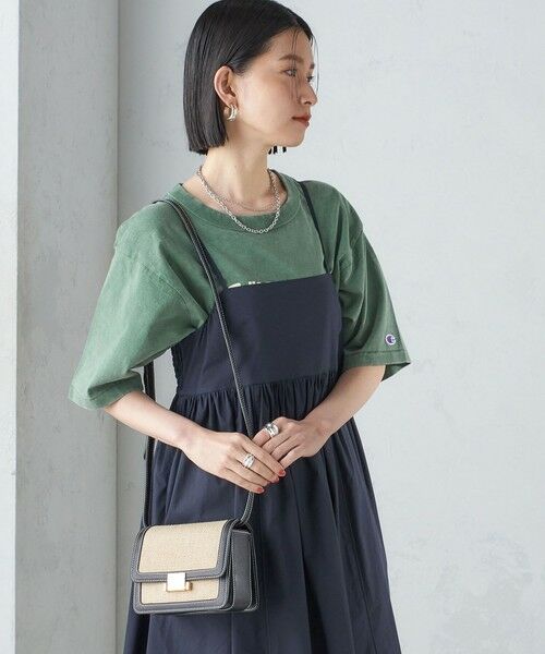 SHIPS for women / シップスウィメン ショルダーバッグ | kabinett:BOX BAG MINI LINEN ◇ | 詳細5