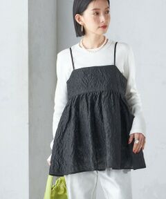 SHIPS / シップス キャミソール・チューブトップ | * 〈手洗い可能〉フラワー エンボス キャミソール 24SS ◇