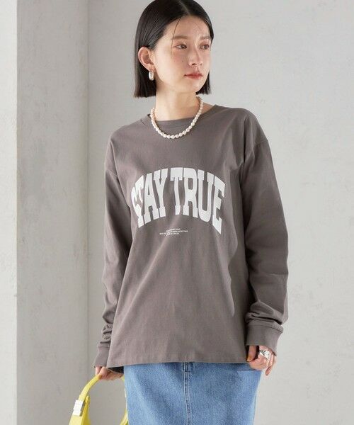 SHIPS for women / シップスウィメン カットソー（半袖以外） | 【SHIPS別注】81BRANCA:ロゴ ロングスリーブ TEE | 詳細30