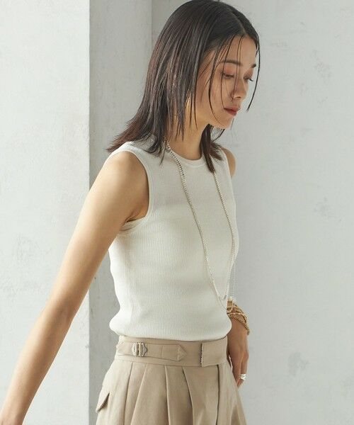 SHIPS / シップス ニット・セーター | 〈手洗い可能〉ラメ ノースリーブ ニット | 詳細11