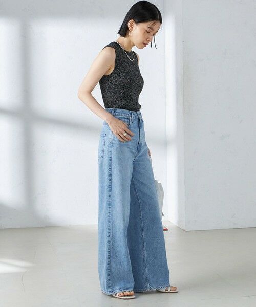 SHIPS for women / シップスウィメン ニット・セーター | 〈手洗い可能〉ラメ ノースリーブ ニット 24SS ◇ | 詳細25