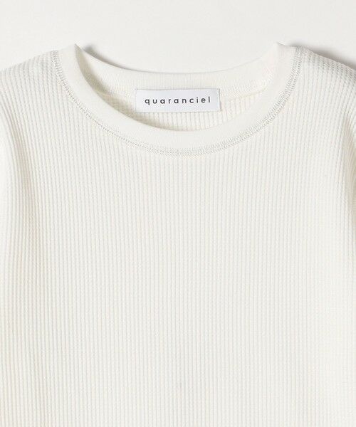 SHIPS for women / シップスウィメン Tシャツ | quaranciel:〈洗濯機可能〉ワッフル クルーネック ラウンドヘム カットソー | 詳細16
