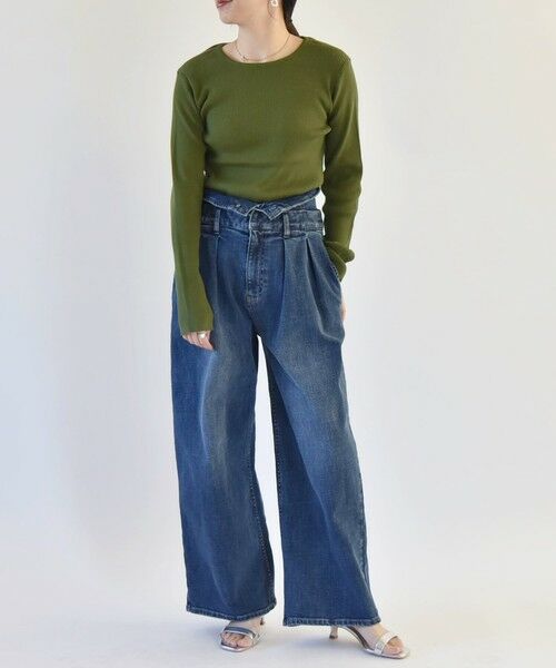 SHIPS / シップス ニット・セーター | quaranciel:〈手洗い可能〉コットン リブ クルーネック ニット | 詳細27